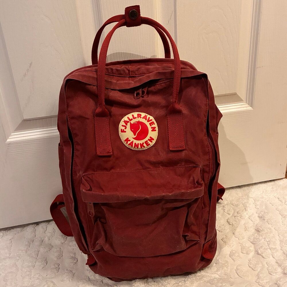 FJALLRAVEN KANKEN CLASSIC ORIGINAL BACKPACK OX RED MAROON BURGUNDY - Picture 2 of 11